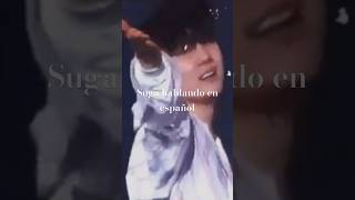 Suga bts hablando español en concierto kpop korea mexico idol bts music army suga [upl. by Gatian719]