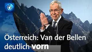 Österreich Van der Bellen laut Hochrechnung wieder als Präsident gewählt [upl. by Bouldon]