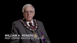 William A Reiners Past Grand Master Grand Lodge of Indiana  20152016 [upl. by Beryl]