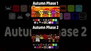 Incredibox Sprunki  Autumn Phase 1 Vs Autumn Phase 2 shorts sprunki [upl. by Urian810]