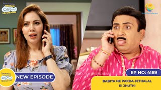 NEW Ep 4189  Babita Ne Pakda Jethalal ki Jhuth  Taarak Mehta Ka Ooltah Chashmah  तारक मेहता [upl. by Xantha908]