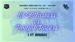 Round 1  Tuskers vs Punjab Pacers 1st Innings  02112024 [upl. by Anidan]