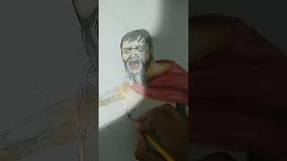 Drawing Leonidas from 300 300 thisissparta [upl. by Anyala]