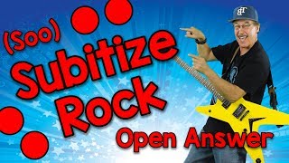 Subitize Rock soobitize  Open Answer  Math Song for Kids  Jack Hartmann [upl. by Enytnoel]