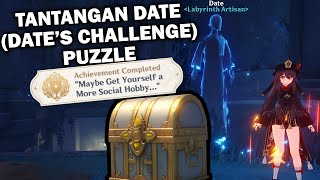 CARA MENYELESAIKAN PUZZLE TANTANGAN DATEDATE CHALLENGE  Genshin Impact [upl. by Benge]