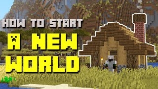 50 Things to do in a NEW MINECRAFT WORLD [upl. by Nnybor]