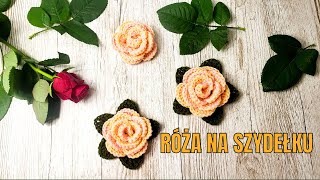 Róża na szydełku Crochet rose pattern [upl. by Norty]