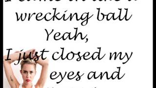 WRECKING BALL LYRICS [upl. by Surbeck]