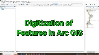 Arc GIS Tutorial  How to digitize features in Arc GIS  Digitization Technique in Arc GIS  Sate [upl. by Ailyn]