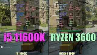 Intel i5 11600k vs Ryzen 5 3600 in 2021 [upl. by Oidualc]