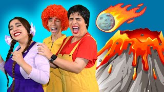 Volcano Eruption 🌋Lava Lava Song  High Five Kids Videos [upl. by Seadon]