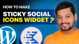 How to make Sticky Social media icons with Kadence  kadence blocks tutorial in WordPress [upl. by Epuladaugairam]