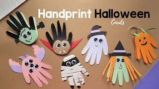 Halloween Handprint Crafts [upl. by Ardnaxela826]