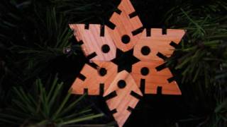 Wooden Christmas Snowflakes [upl. by Wanfried]