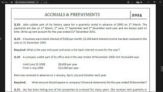 ACCRUALS amp PREPAYMENTS 04 [upl. by Tanney597]