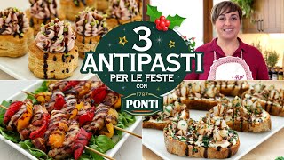 3 ANTIPASTI VELOCI E GUSTOSI PER LE FESTE Ricetta Facile  Fatto in Casa da Benedetta [upl. by Newob188]