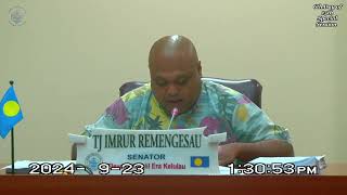 Palau National Congress  11th OEK The Senate 6th day of 15th Special Session Sept 23 2024 [upl. by Curtis224]