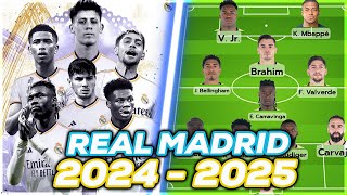 LÉQUIPE du REAL MADRID 2024  2025 est MONSTRUEUSE [upl. by Orfurd]