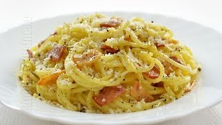 Spaghete carbonara fara smantana  JamilaCuisine [upl. by Nertie]