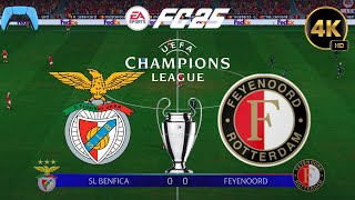 FC 25  SL Benfica vs Feyenoord  UEFA Champions League 2425 Full Match Gameplay  PS5™ 4K60 [upl. by Roderic941]