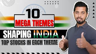 10 mega themes shaping India Top stocks in each theme [upl. by Audy]