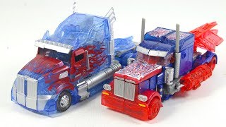 Transformers 5 TLK Reveal the Shield Optimus Prime Claer Color Optimus Prime Truck Car Robot Toys [upl. by Ayle]