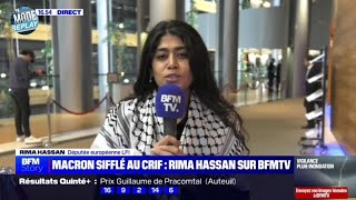 Rima Hassan tacle BFM TV en direct quotVous aurez tôt ou tard des comptes à rendre en tant que médiaquot [upl. by Amatruda961]