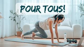 Marche sur place à 4 pattes un exercice pour des muscles plus forts triceps et abdos [upl. by Ahsitruc]