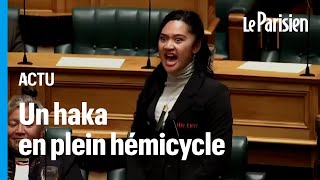 Des élus maoris lancent un haka en plein Parlement contre un projet de loi [upl. by Dett]