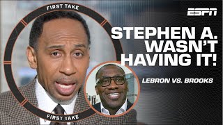 Stephen A Smith CHASTISES LeBron for how he handled Dillon Brooks  First Take [upl. by Bethena168]