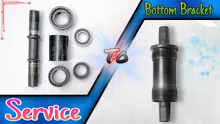 How To Service Bottom Bracket  Square Taper Bottom Bracket Service mtb mtbtech cycle aboutMTB [upl. by Hagai]