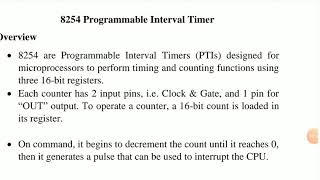 8254 Programmable Interval Timer EL302 by Monika Jain [upl. by Macmullin]