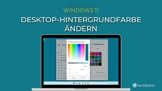 DesktopHintergrundfarbe ändern Windows 11 [upl. by Siuol]