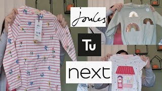 GIRLS AUTUMN WINTER CLOTHING HAUL  NEXT JOULES TU [upl. by Bevus]