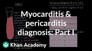 Diagnosis of myocarditis and pericarditis part 1  NCLEXRN  Khan Academy [upl. by Us845]