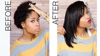 How To Straightening My Natural Hair [upl. by Barbarese]