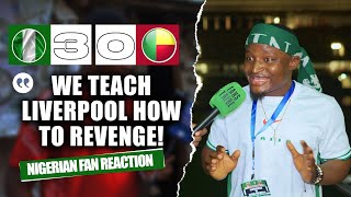 NIGERIA 30 BENIN REPUBLIC Godfrey  NIGERIAN FAN REACTION 2025 AFCON Qualifiers HIGHLIGHTS 2324 [upl. by Arimihc]