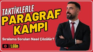 Paragrafta Sıralama Soruları  Paragraf Taktikleri Kampı 2025 📌 1Gün YKS KPSS ALES DGS [upl. by Shepherd]