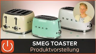 SMEG Toaster TSF01 TSF02 TSF03 2 amp 4Schlitz  Thomas Electronic Produktvorstellung der 3 Modelle [upl. by Linad601]