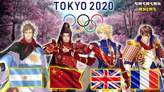 KEREN PARAH 30 KARAKTER ANIME SESUAI BENDERA NEGARA  OLIMPIADE TOKYO 2020 [upl. by Borchert]