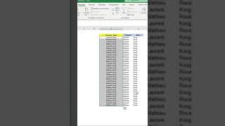 shorts Séparer nom et prénom sur deux colonnes rapidement dans Excel 🤔 [upl. by Aizat516]