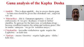 Atma Laxanas of Pitta dosha and Kapha dosha Part  27 [upl. by Maryjane]