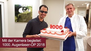 ARTEMIS Augenklinik Frankfurt begleitet den 1000 AugenlaserPatienten 2018 mit der Kamera [upl. by Hewitt426]