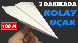 Kolay Uçak Yapılışı  Kağıt Uçak Kendin Yap [upl. by Shu]