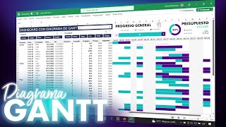 ⚡️ Cómo Crear un Diagrama de Gantt INTERACTIVO y DINÁMICO en Excel Paso a Paso [upl. by Banky]