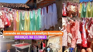 reta final da gravidezlavando as roupas de evellyn Emanuele  mudança na cozinha [upl. by Three]