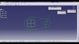 CATIA v5  Basic Beginner Tutorial 1  Sketcher Workbench [upl. by Phene]