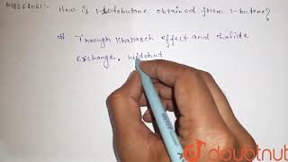 How is 1iodobutane obtained from 1butene  12  ALKYL AND ARYL HALIDES  CHEMISTRY  AAKASH [upl. by Hoffman]