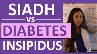 SIADH vs Diabetes Insipidus DI  Endocrine System Nursing NCLEX [upl. by Garcon]