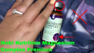 ✅ How To Use Nobi Nutrition Magnesium Complex Premium Review [upl. by Iloj]